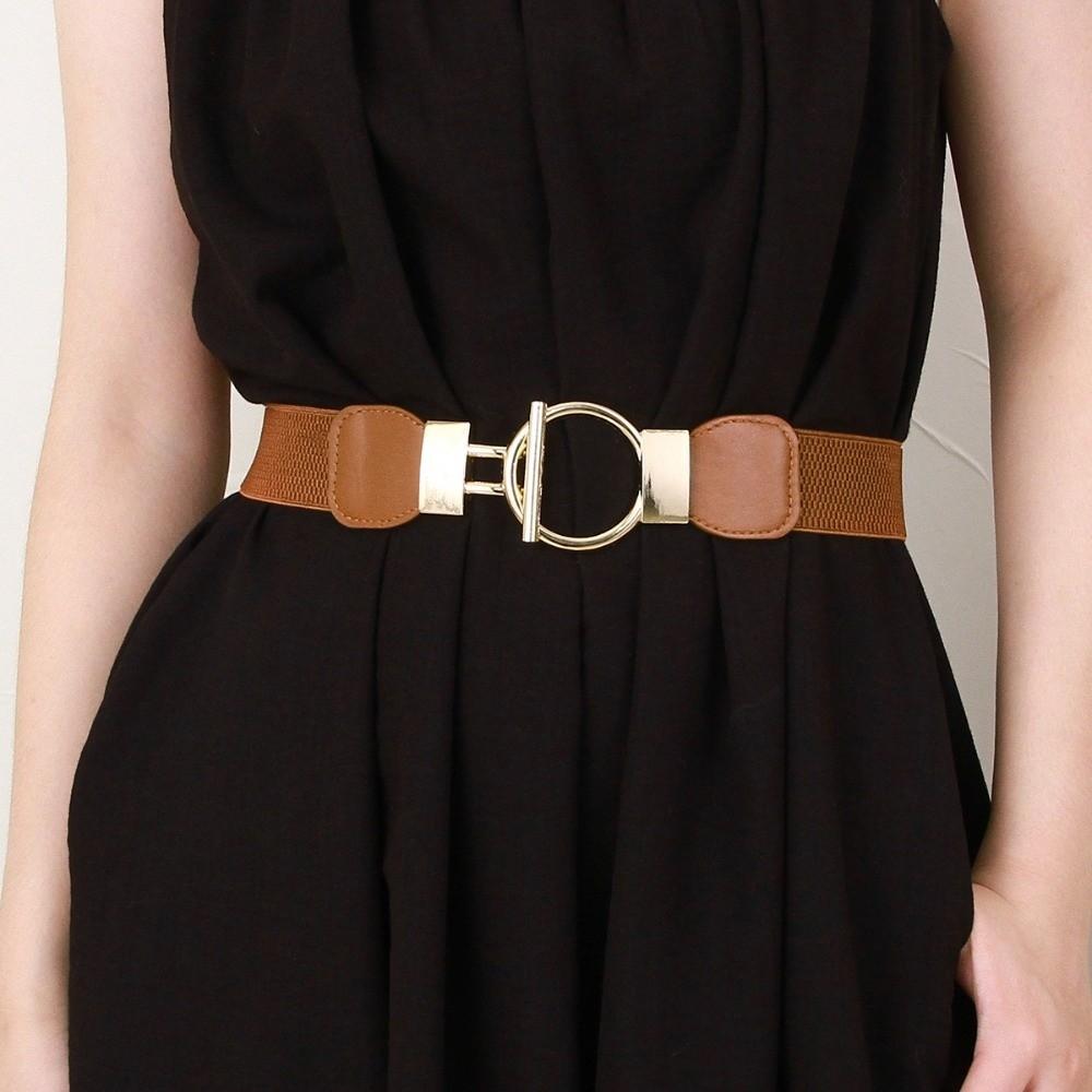 Round Buckle Waistband Casual Waist Belts Exquisite Waist Strap  Women