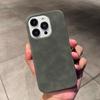 Luxus-Wildleder-Leder-Handyhülle für iPhone 16 15 Pro Max Plus 14 13 12 11 Hüllen Matte Silikon Weiche Stoßfeste Abdeckung Mode