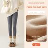 Plüsch-Leggings für Damen: 2024 Verdickte Lammfell-Baumwollhose für Herbst und Winter.