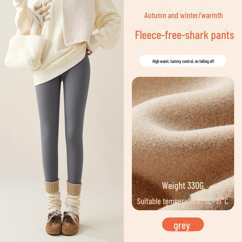 Plüsch-Leggings für Damen: 2024 Verdickte Lammfell-Baumwollhose für Herbst und Winter.