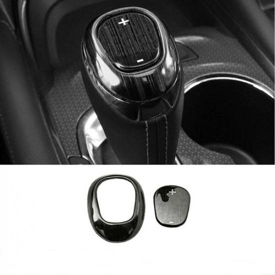 For Chevrolet Equinox Black Titanium 18- Gear Shift Knob Head Cover Trim 2*
