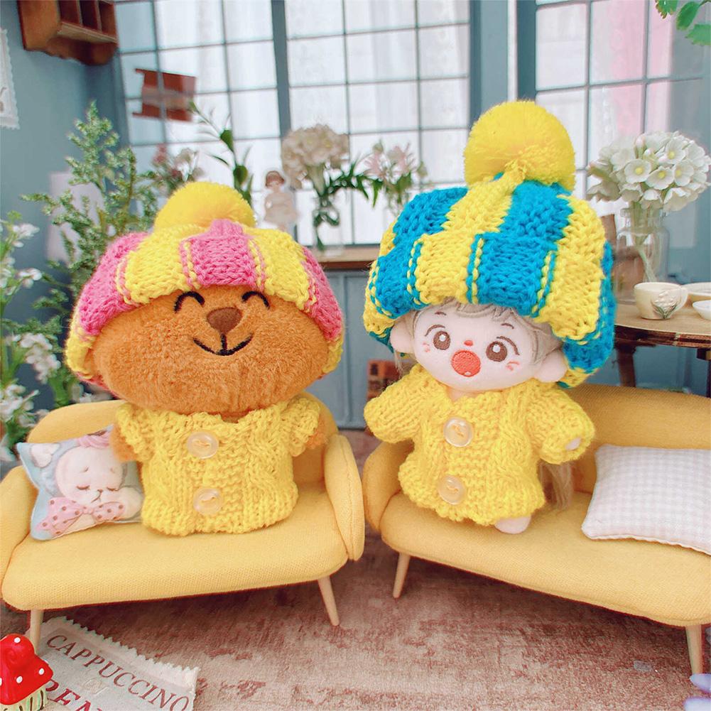 Lalka Wełniana Czapka dla 15cm Labubu Czapka Kawaii Śliczne Akcesoria dla Lalki Zabawki dla Dzieci Dziewczynek