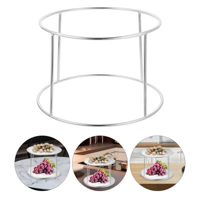 Geschirr Grill Rack Meeresfrüchte Display Tray Edelstahl Pizza Halter Ecke Stand Platte Silber Restaurant Servieren