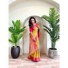 Pure Tissue Silk Saree with Zari Weaving and Meena Work with Running Blouse and Elegant Jaal On the Body.  Blouse : Contrast As Per Video