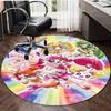 1pc Pretty Cure2 Design Printed Area Round Carpet for Bedroom Living Room Home Decor Rugs Mat Non Slip Mat Rug for Bedside