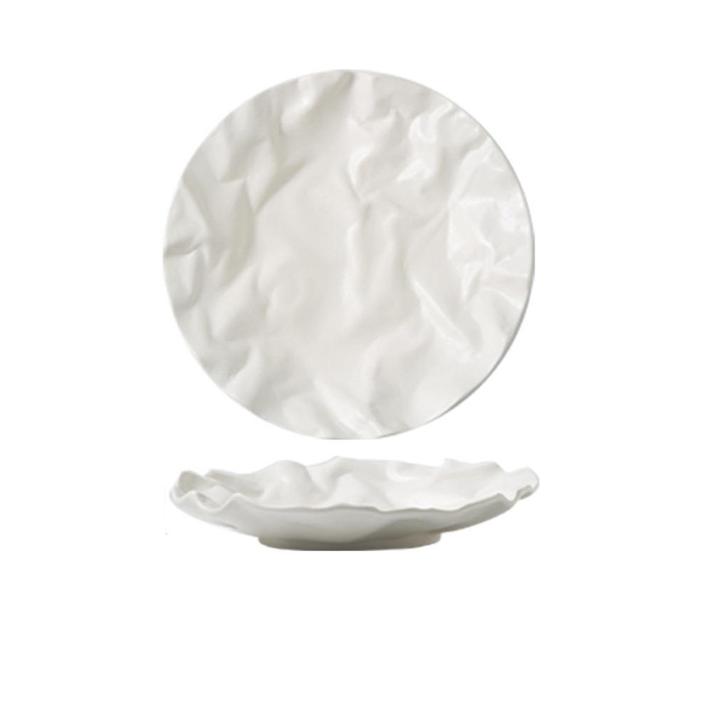 Ceramic Steak Plate Reusable Dessert Tray Tableware Western Cuisine Plate  Dinner