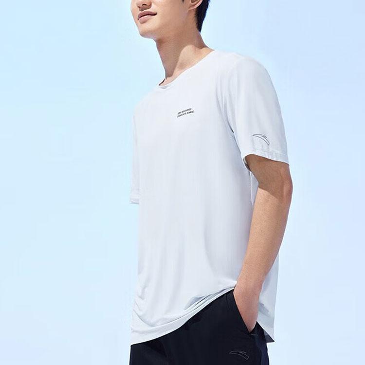 Anta Running Collection Running T Shirt Men's Bright Sky Gray 952325104H-1