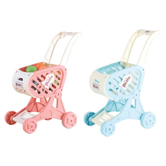 עגלת סופרמרקט לילדים צעצוע עגלה ילדים משחקי דמיון משחקי תפקידים פעוטות מתנות חג המולד יום הולדת