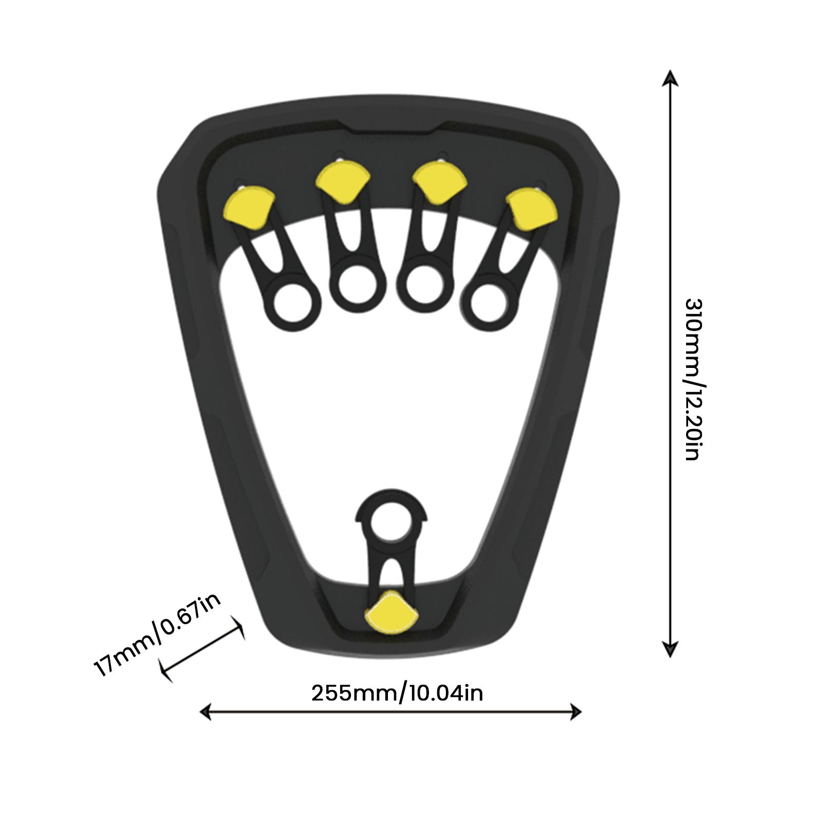 Finger Extension Exerciser Adjustable Resistance Finger Extension Training Equipment Hand Grip Strengthener for Athletes, Senior чёрный
