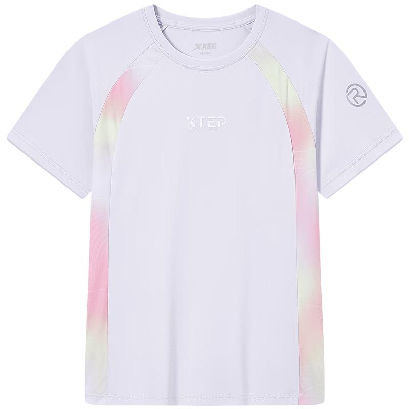 XTEP Girls Quick-Dry Short-Sleeve Knit Tee 150