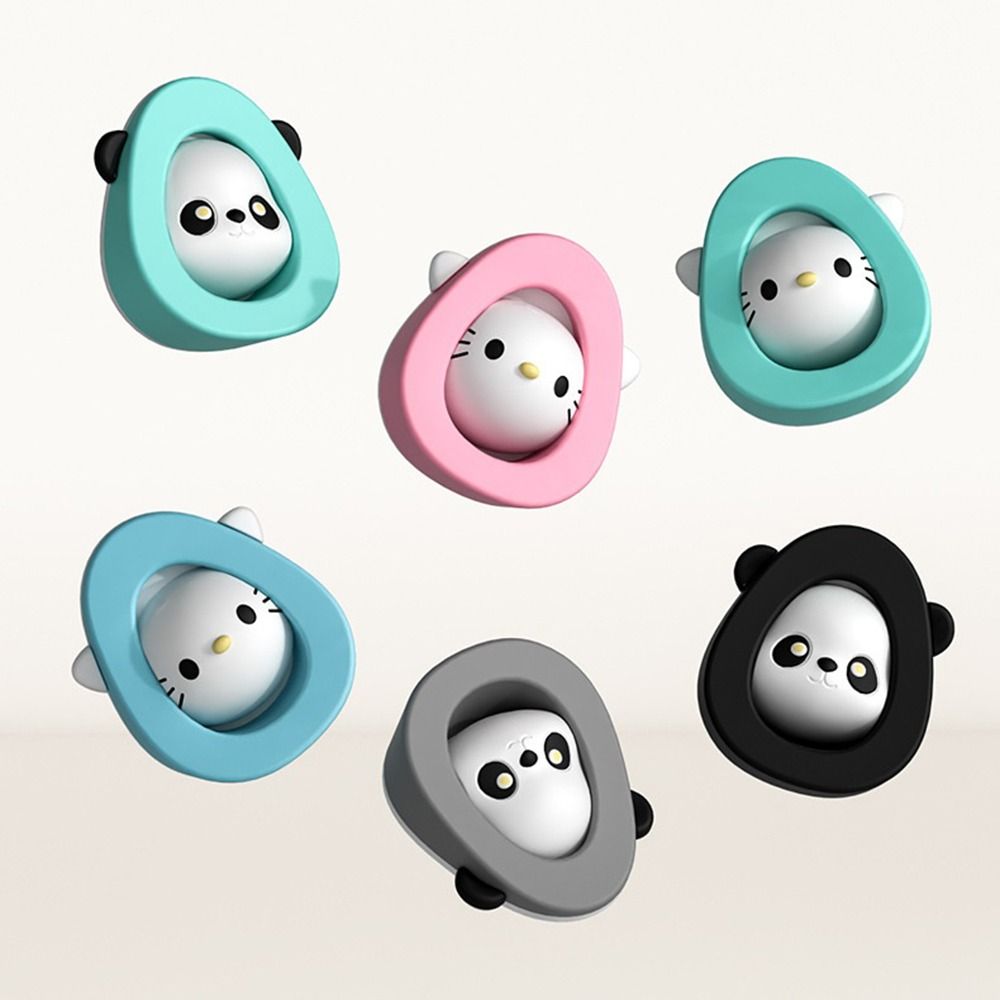 

Бесшумный амортизатор, противоударный дверной клин, мультяшный дверной стопор, мебельная фурнитура black panda