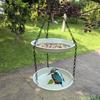 Large Capacity Bird Feeding Dish Convenient Bird Water Bowl Bird Tray Platform Feeder  Garden
