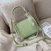 Fashi Transparent Women Shoulder Bag Jelly Candy Summer Beach Handbag for Female Messenger Bags Bolsa Totes  Bucket Bag