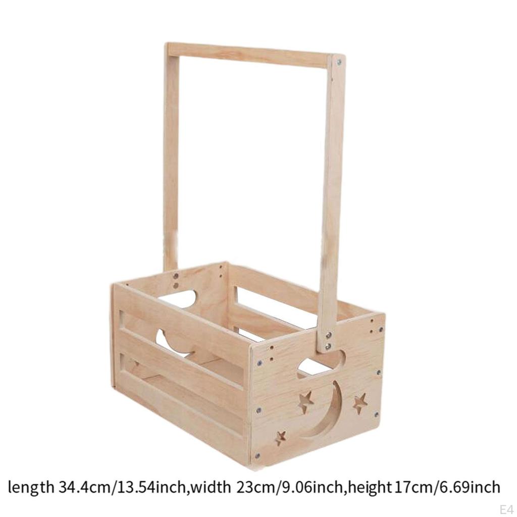 Baby Shower Crate Closet, Basket with Handle,Storage Box,Sturdy,Portable,Welcome Gift