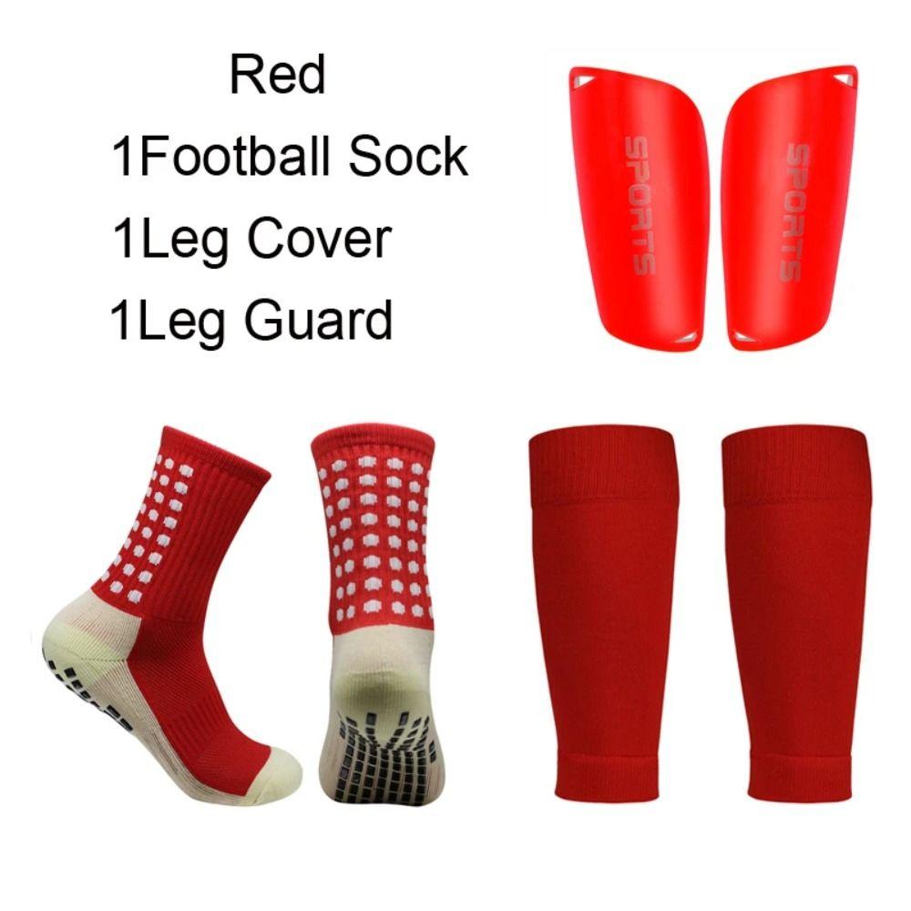 3pcs/set Durable Football Shin Pads Lightweight Football Ankle Socks Protective Equipment