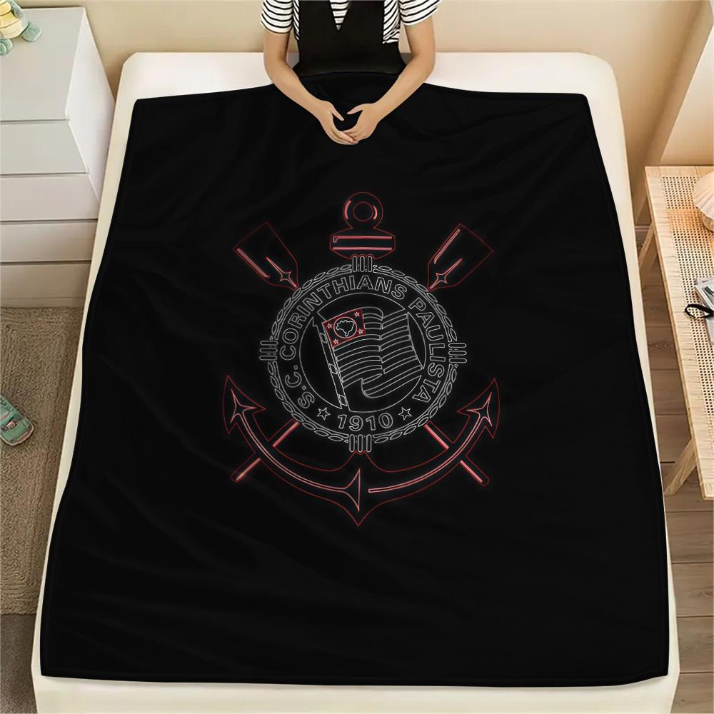 SC Corinthians Paulista Flannel Blanket, High Quality Comfortable for All Seasons, Home Decor, Warmth and Comfort