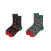 2 Pieces Christmas Sock Party Banquet Traveling Skin-friendly Breathable Elastic Crew Socks Festival Birthday Gift