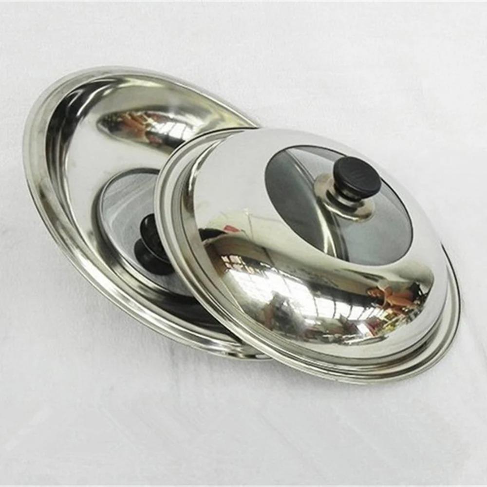 28/30/32/34/36/38CM Stainless Steel Visible Pot Lid Universal Frying Pan Lid Wok Cover  Restaurant