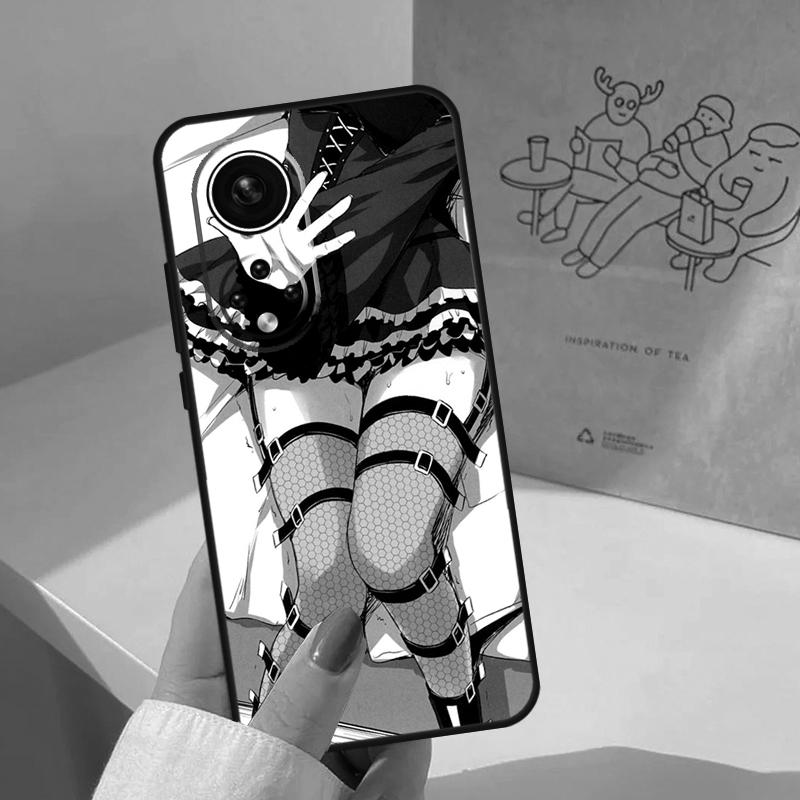 

Anime Aesthetic Black For Huawei P20 P30 P40 P60 Pro P Smart Nova 9 5T Honor 70 90 50 Magic5 Lite X7a X9a X8a Case Honor Magic5 Lite