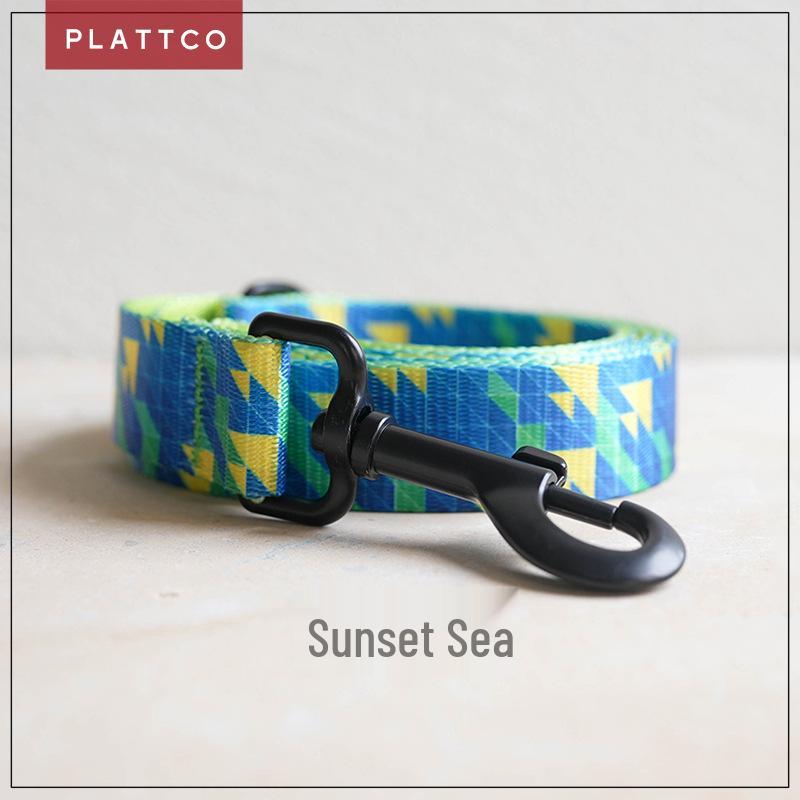 PLATTCO Printed Nylon Pet Dog Collar & Leash - Style PDL309 XL 2.5cm x 120cm
