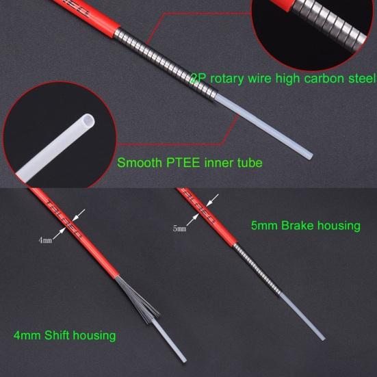 Carcasă Cablu Frână 3 Metri Multifuncțional PVC Duritate Ridicată Tub Furtun Cablu