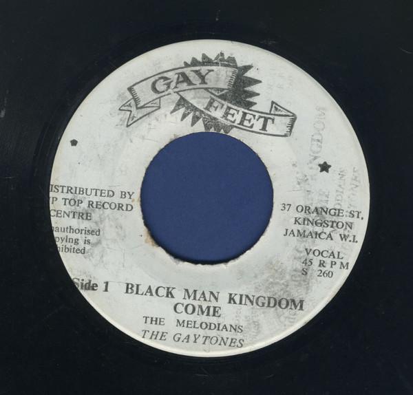 

7inch Record MELODIANS - Black Man Kingdom Come / Swing And NONE Gay Feet 1973 Jamaica Reggae, Ska & Dub Used