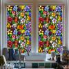 3D Laser Recyclable Window Privacy Film No-glue Window Film Decorative Protection Static Cling Stained Glass Home Sticker