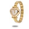 Y2K Vintage Zircon 9MM Width Italian Charm Heart Shape Watch High Quality Stainless Steel Bracelets Bangle for Birthday Gifts