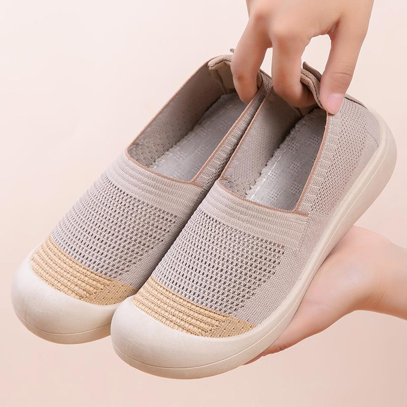 Vară nou pantofi de pânză vechi Beijing pentru femei plasă respirabil ușor casual talpă moale confortabil plasă un pedal pantofi mamă