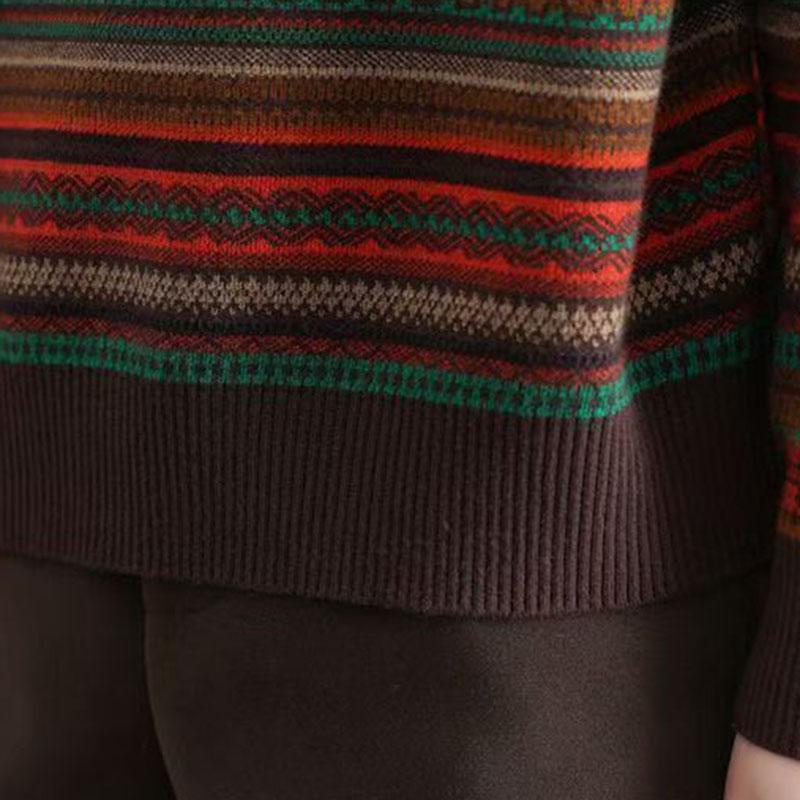 Pulover pentru Femei Toamnă Iarnă Pulover Îngroșat Cald Tricotat Elastic Mânecă Lungă Jumper Oversize Topuri