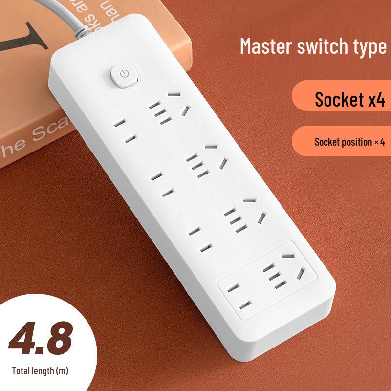 Smart USB Power Strip with Switch & Socket - New National Standard Extension Cord