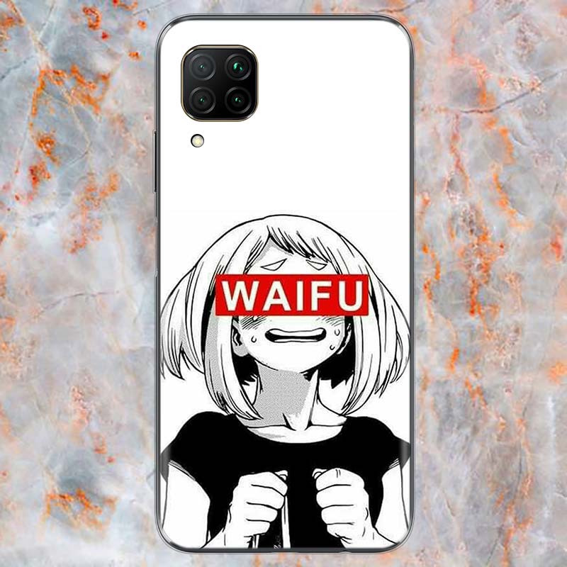 Sugoi Senpai Anime Waifu For Huawei Mate 40 30 20 20X 10 RS P Smart 2021 2020 Z S Pro Plus Lite 2019 Phone Case Shell