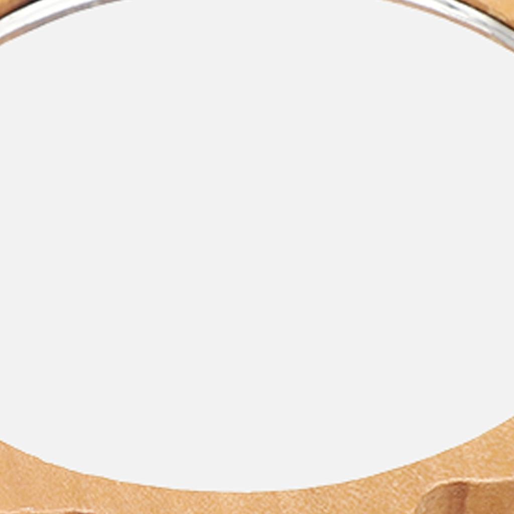 Wood Framed Makeup Mirror Glass Fashionable Handheld Small Round Cosmetic Mirror for Women