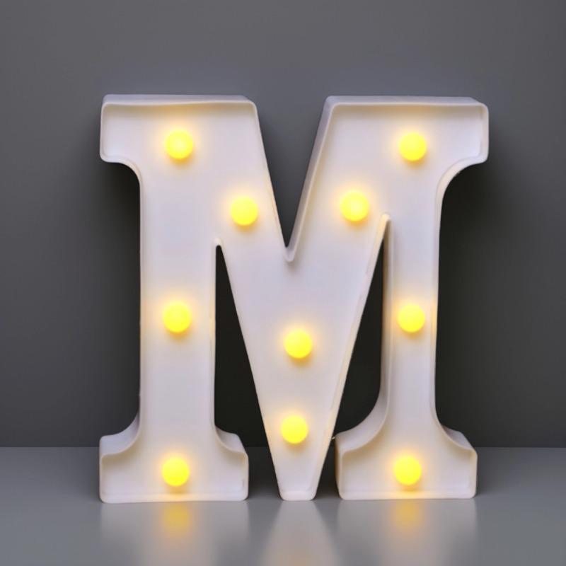 22cm LED Letter & Number Lights for Events - Perfect for Birthdays & Proposals.
