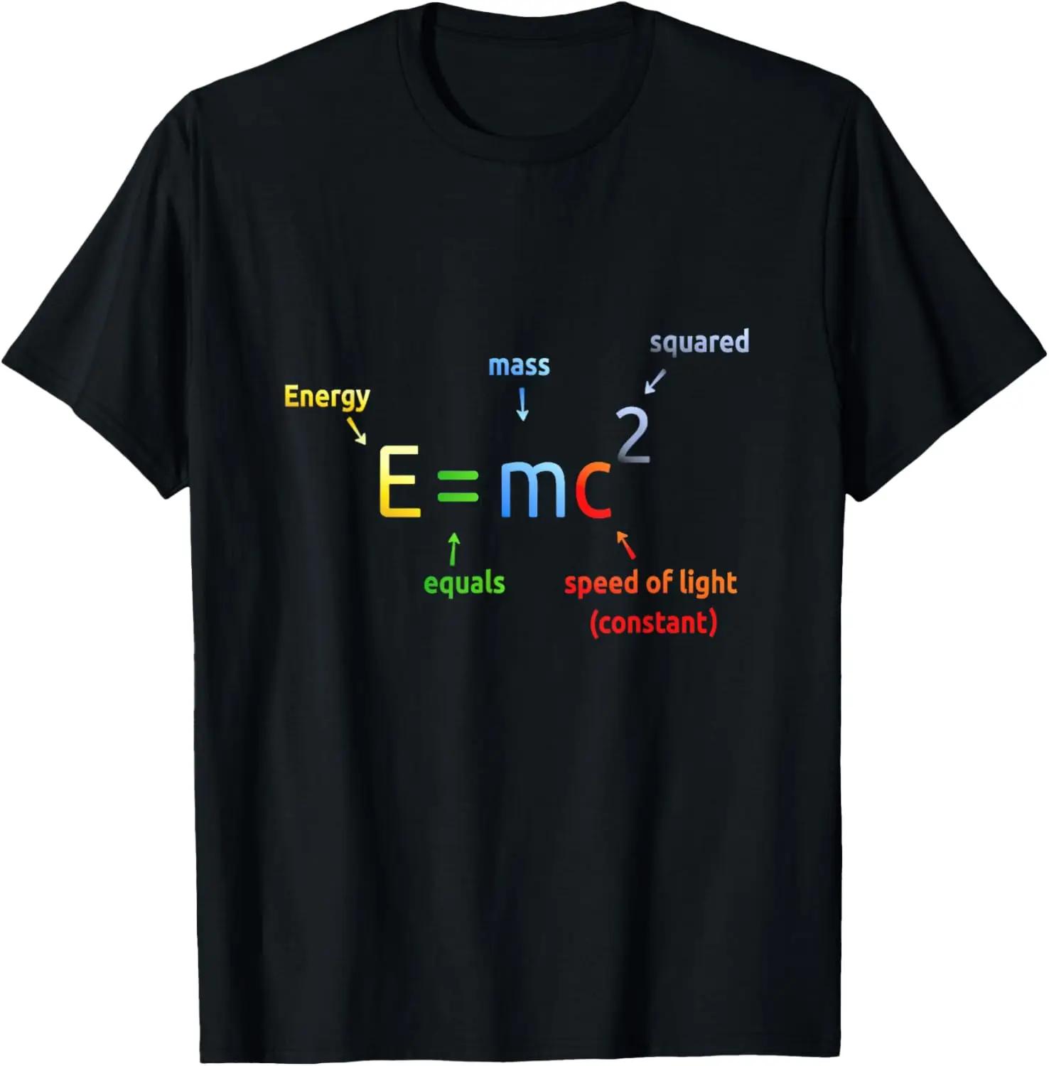 

EMC2 Einstein Equation Science Graphic Tee Soft Breathable Casual Trip TShirt for Unisex S