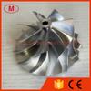 B58 reverse 58.00/76.13mm 7+7 blades LEP style ,high performance turbo milling/aluminum 2618/billet compressor wheel