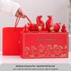 Ceramic Cultural Horse Ornament: Creative New Year & Spring Festival Gift, High-End Business Souvenir
