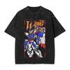 T-shirt Imprimé Graphique Anime RX Gundam Hommes et Femmes T-shirt Lavé Haute Qualité Coton Vintage Harajuku Haut
