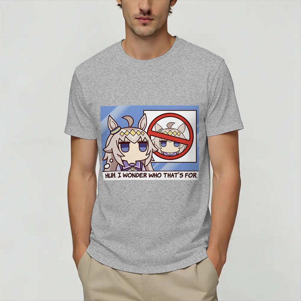 Uma Musume Oguri Cap Unisexs T Shirt Novelty Tee Shirt Short Sleeve O Neck TShirts Pure Cotton Original Clothes
