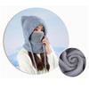 Winter  Scarf Mask Integrated Hat Women's Fleece Cold-proof Knitted Wool Hat Outdoor Warm Ear Protective Hat