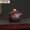 180ml Exquisite Yixing Purple Clay Teapots Handmade Ingot Pig Pot Raw Ore Purple Mud Kettle With Filter Chinese Zisha Tea Set