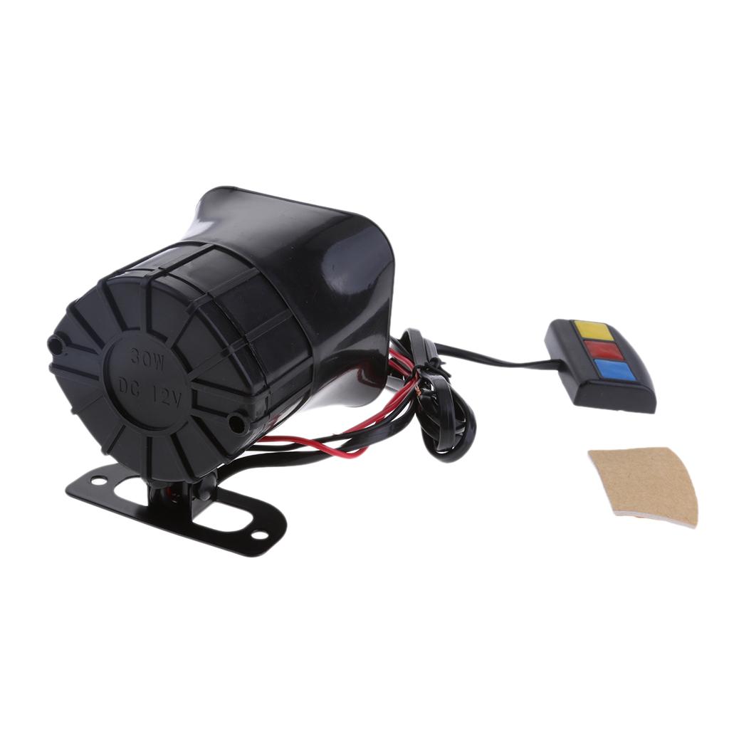 DC 12V 3 Zvuky Hlasný Reproduktor Bezpečnostné Varovanie Klaksón pre Motocykel