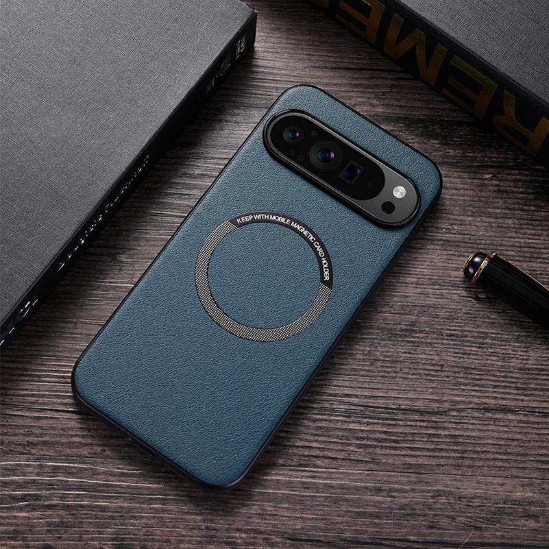 

Magsafe Magnetic Wireless Charging Case For Pixel 9 Pro 9 Pixel 8A 8 Pro Pixel 7A 7 Pro 6A 6 Pro Plain Leather Cover For Pixel 6