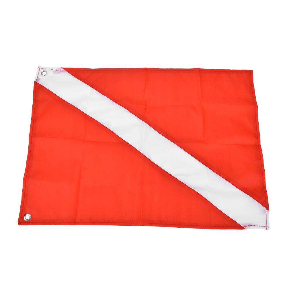 Red&White Dive Flag Signal Marker for Diving Snorkeling Underwater Sport(35*50cm)