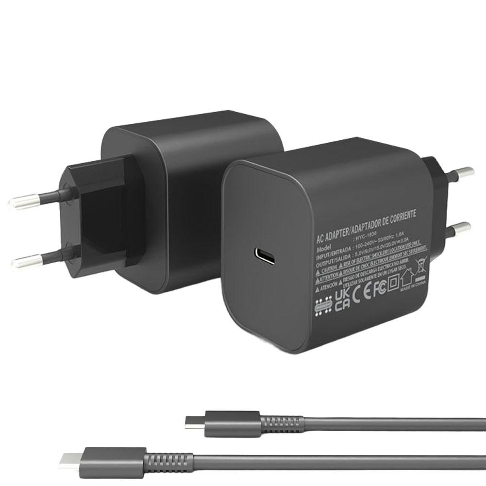 60W Charger AC Power Adapter Charger for Nintendo Switch2 AC Adapter Power Supply with USB C Cable for Switch/OLED US/EU/UK
