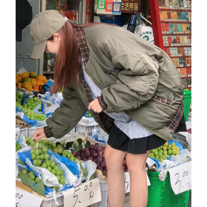 Baseball jersey padded jacket women's winter new padded jacket couple pilot jacket padded jacket padded jacket