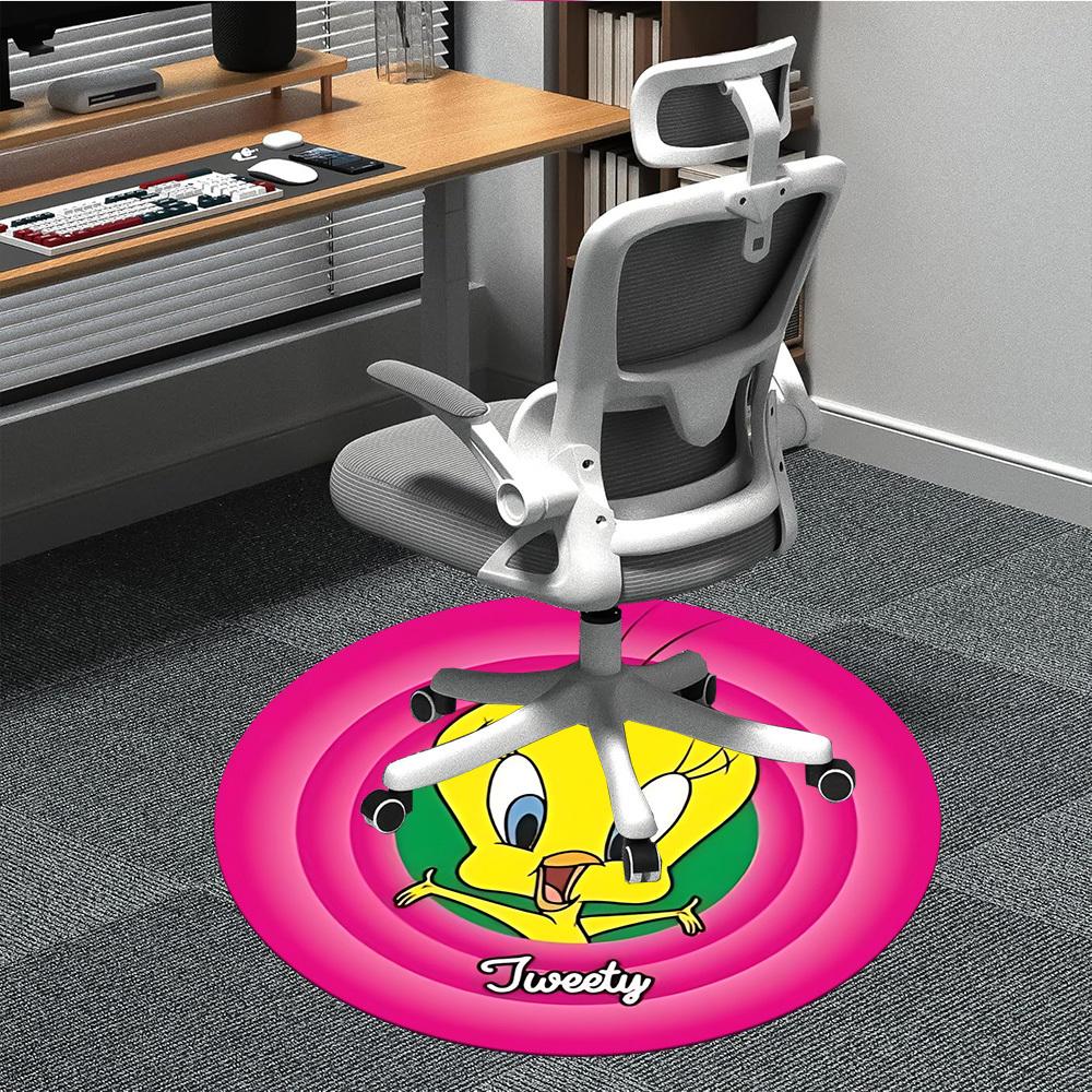 

1pc Tweety Bird Chair Carpet for Office Non-Slip, Indoor Non-Slip Washable Carpet, Non-Shedding Mat For Officeyy251030112 80cm by 80cm