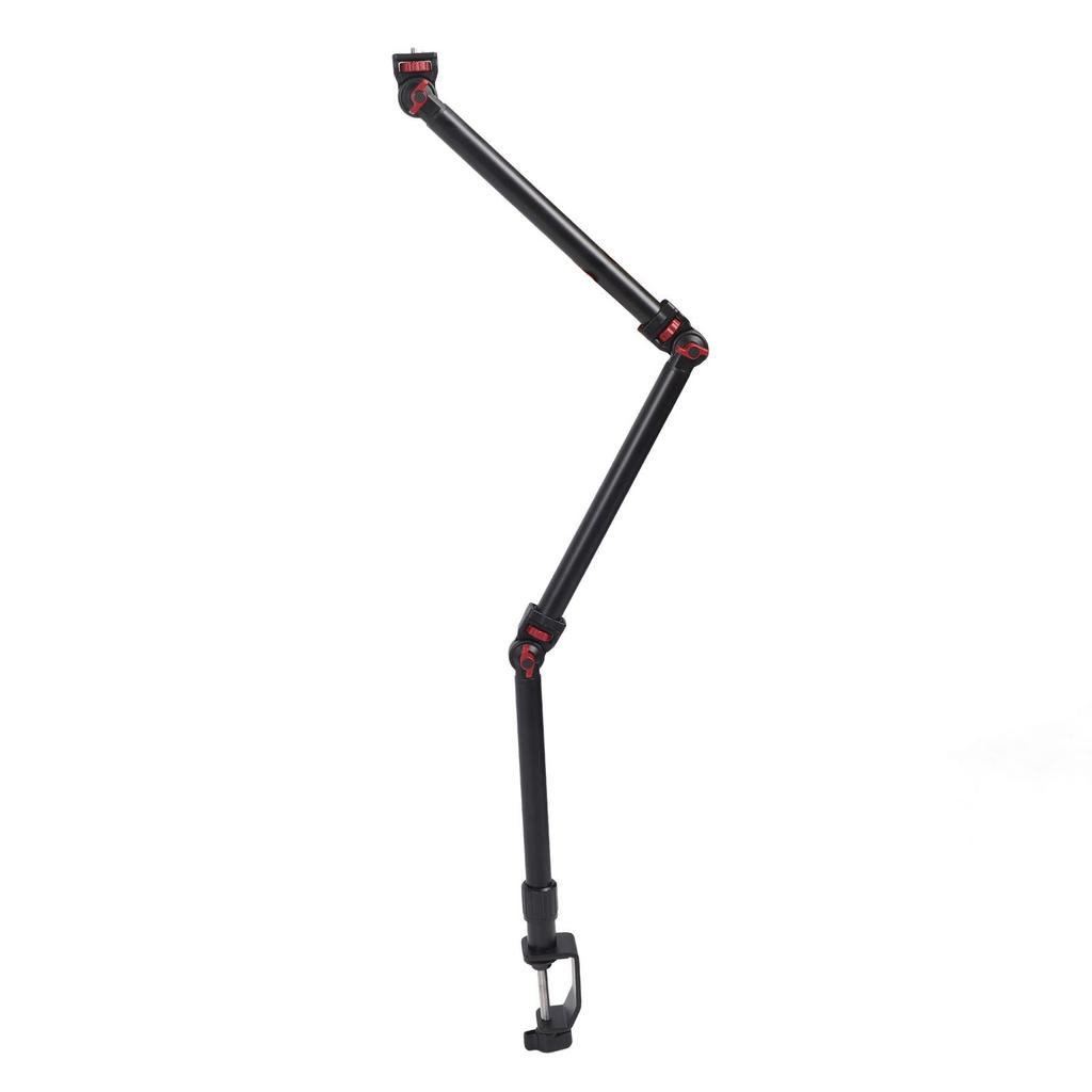 Articulating Arm 3 Section Adjustable Detachable 1 4inch 3 8inch 5 8inch Screw 360 Degrees  Ball Head C Clamp Aluminum