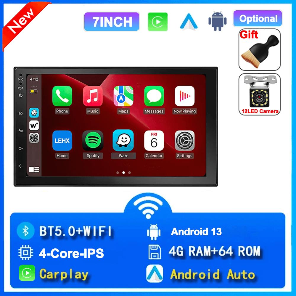 Universal 2 Din Android Car Radio Automotive Multimedia Wireless Carplay GPS Stereo For Volkswagen Nissan Hyundai Kia Toyota For