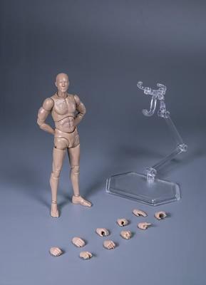 Scale Male Action Flexible Test Man Axton Figure Test Man Crash Test Dummy Figure with Detachable Gesture Shape Accessory 1/12 Figure, 6-Inch Body,